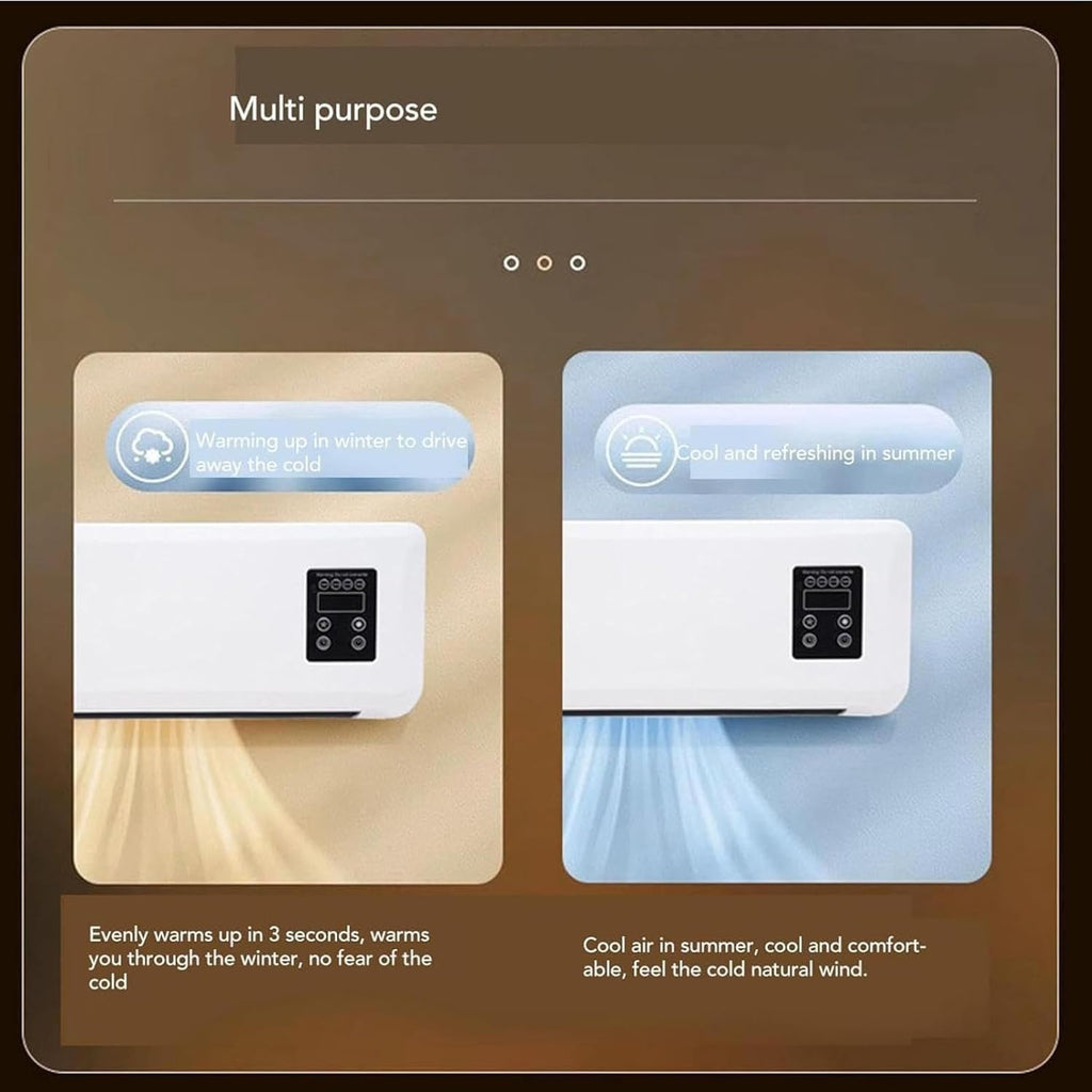Wall Mounted Mini Cooling and Heating Air Conditioner with Remote Control H968270
