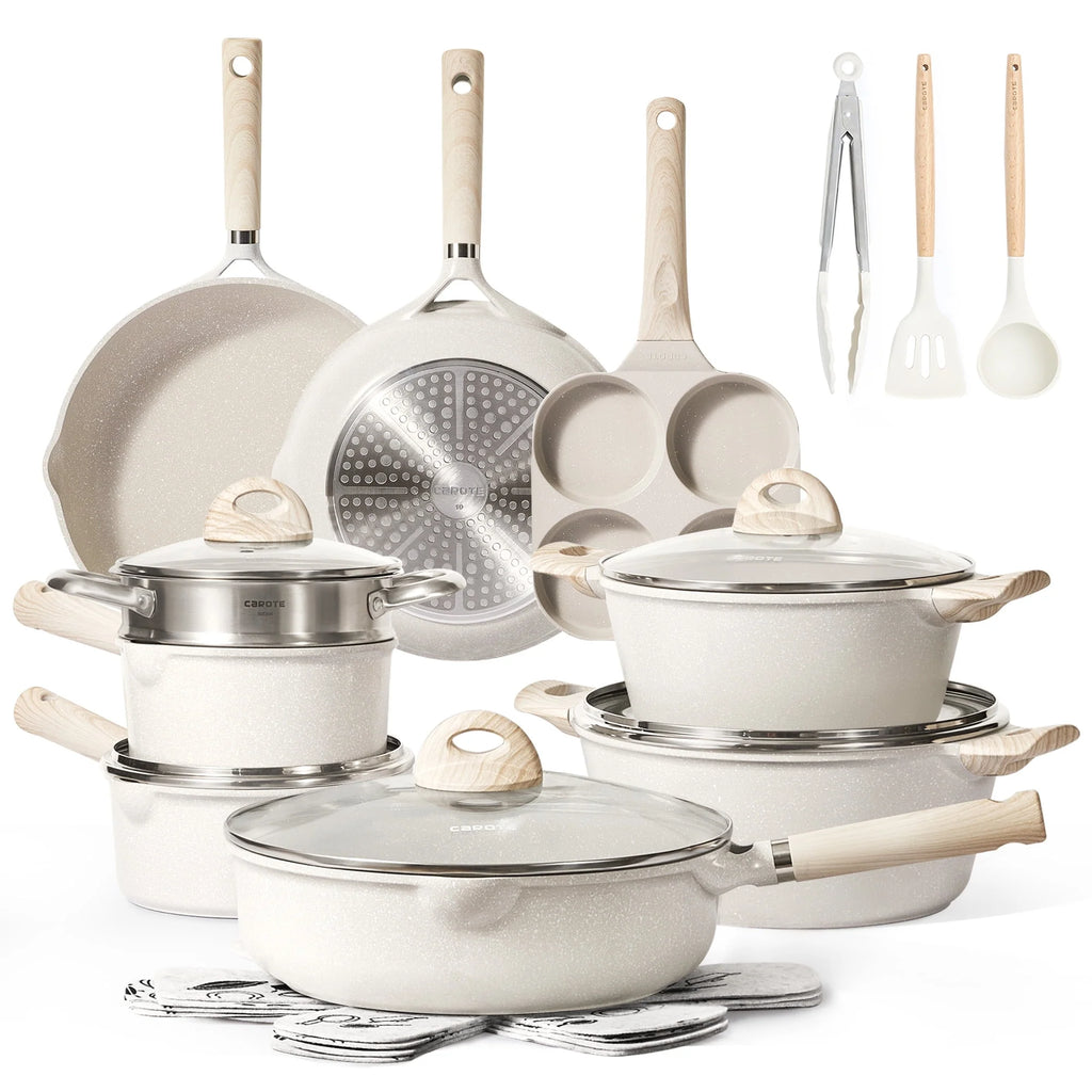 21 Pcs Nonstick Induction Cookware Set C8557