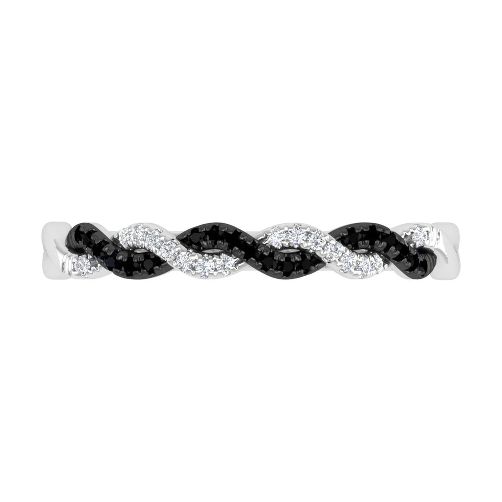 10k White Gold Diamond Wedding Band Ring W60895