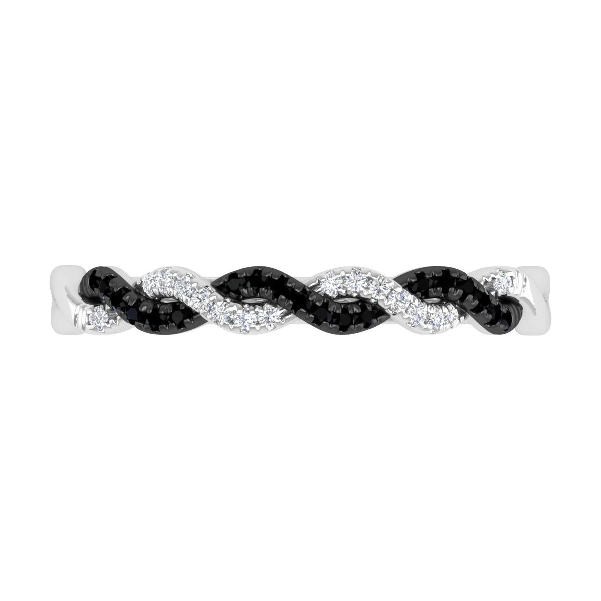 10k White Gold Diamond Wedding Band Ring W60895