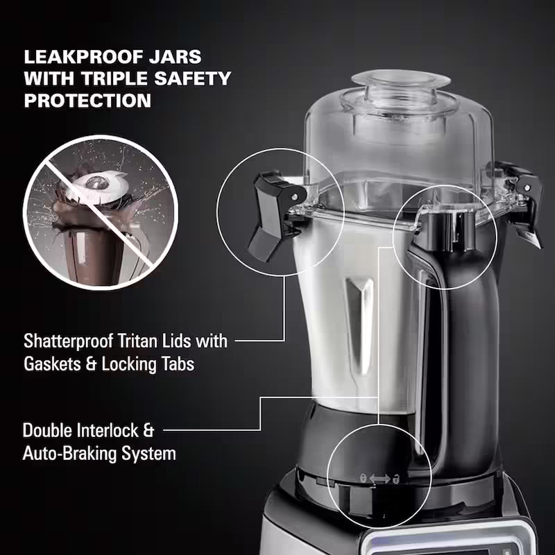 13-Speed Stainless Steel Countertop Blender with 3 Jars C48814
