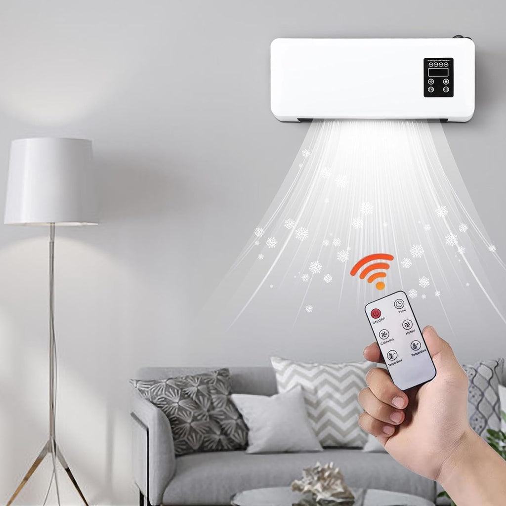 Wall Mounted Mini Cooling and Heating Air Conditioner with Remote Control H968270