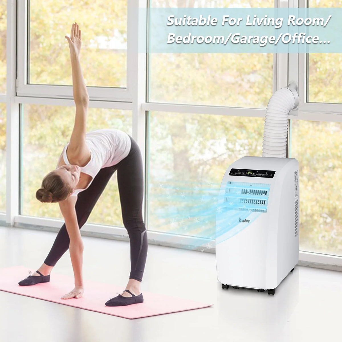 White Portable Air Conditioner B92314
