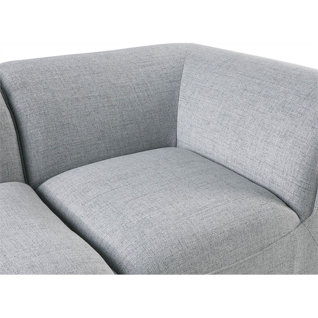 Grey Linen Textured Modular Sectional J358800