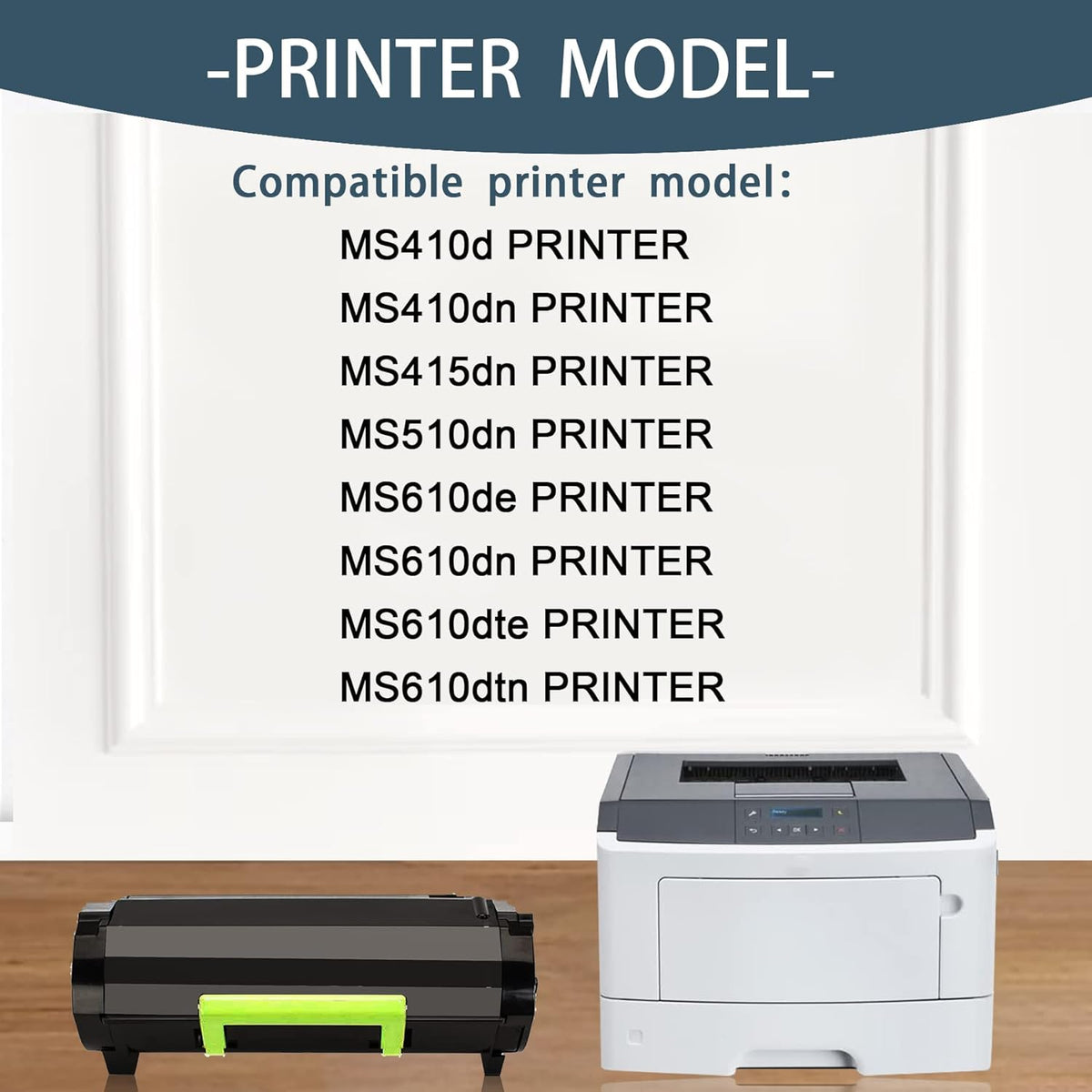 50F1X00 501X Black Toner Cartridge Q813