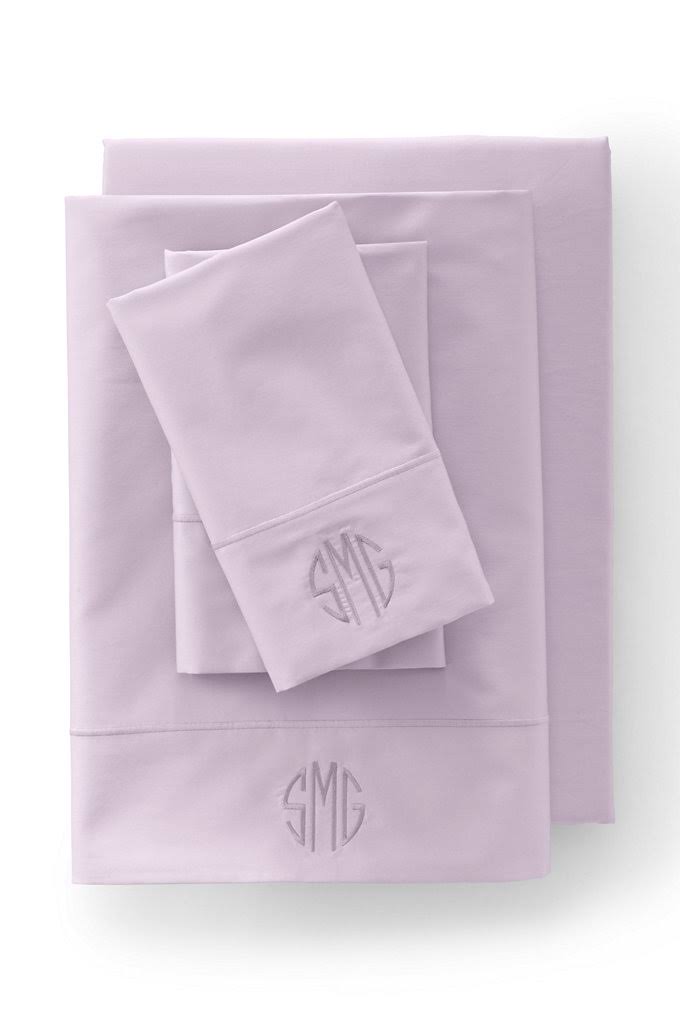Purple Supima Cotton Sateen Fitted Sheet O368