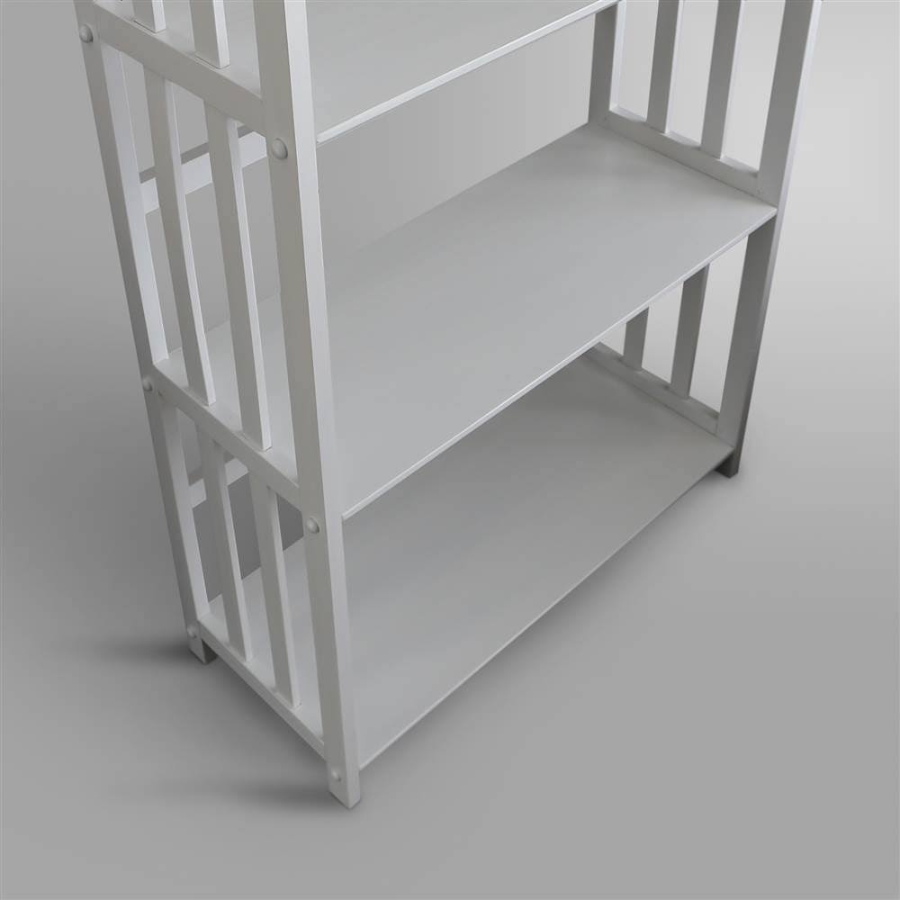 White 5-Shelf Bookcase T7463