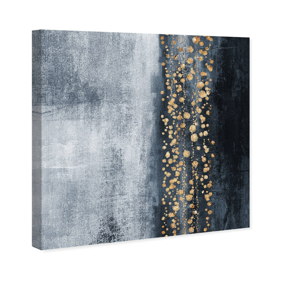 Blue Down The River Abstract Canvas Y322257