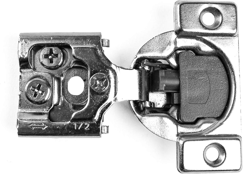 30 Pieces 1/2 inch Overlay Soft Closing Concealed Kitchen Cabinet Door Hinges with Screws K811220