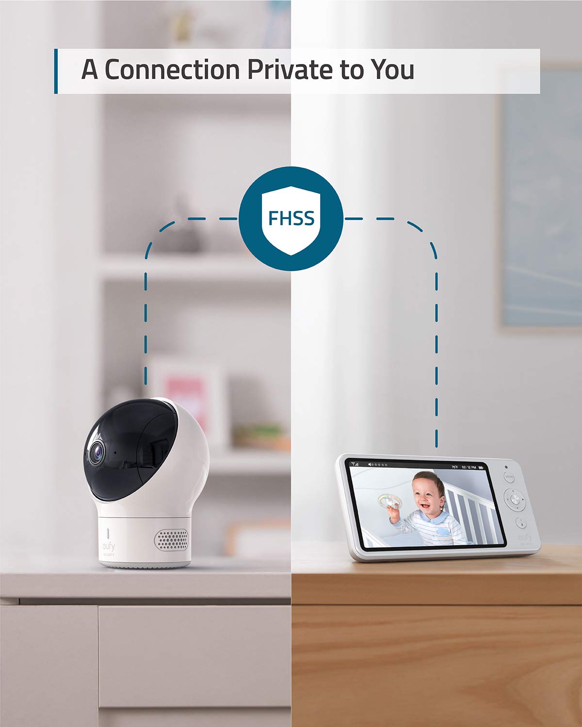 Video Baby Monitor with Camera and Audio, 720p HD, Night Vision, 5 Display G377