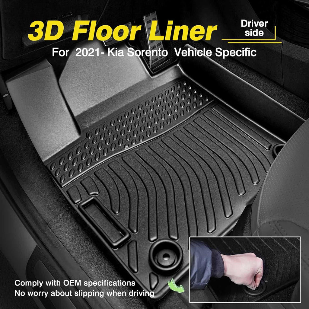 All Weather Floor Liners 1st and 2nd Row Mat Liner Set E184