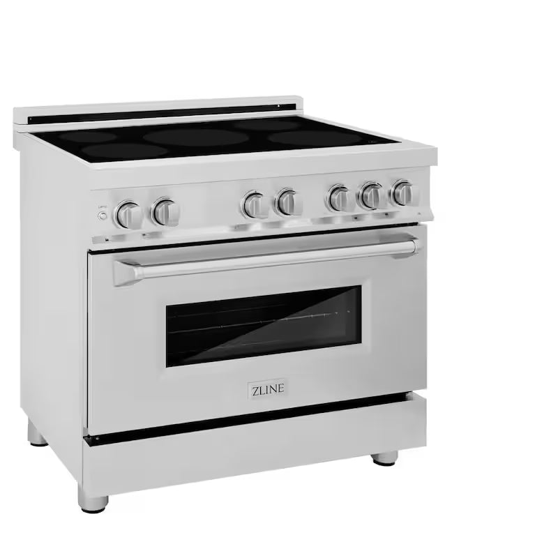 Freestanding Electric Range 4 Element Induction Cooktop Stainless Steel A53344