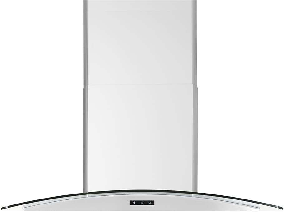 30''/36'' wall-mount range hood with glass chimney, 750 CFM, LED speed indicator, Dual-level lighting U8840