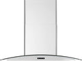 30''/36'' wall-mount range hood with glass chimney, 750 CFM, LED speed indicator, Dual-level lighting U8840