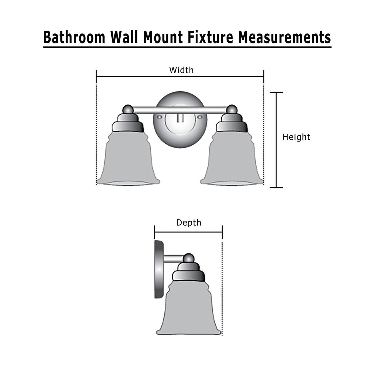 Oil Rubbed Bronze Metal Bathroom Vanity Wall Light Fixture C17585