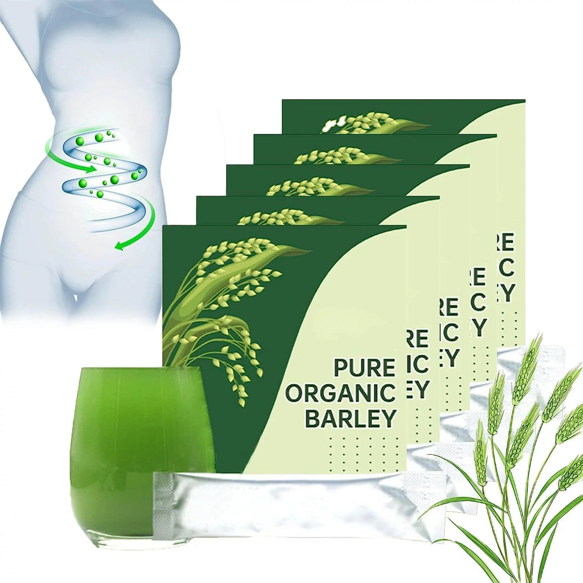 Organic Barley Grass Powder 4 Boxes P5780
