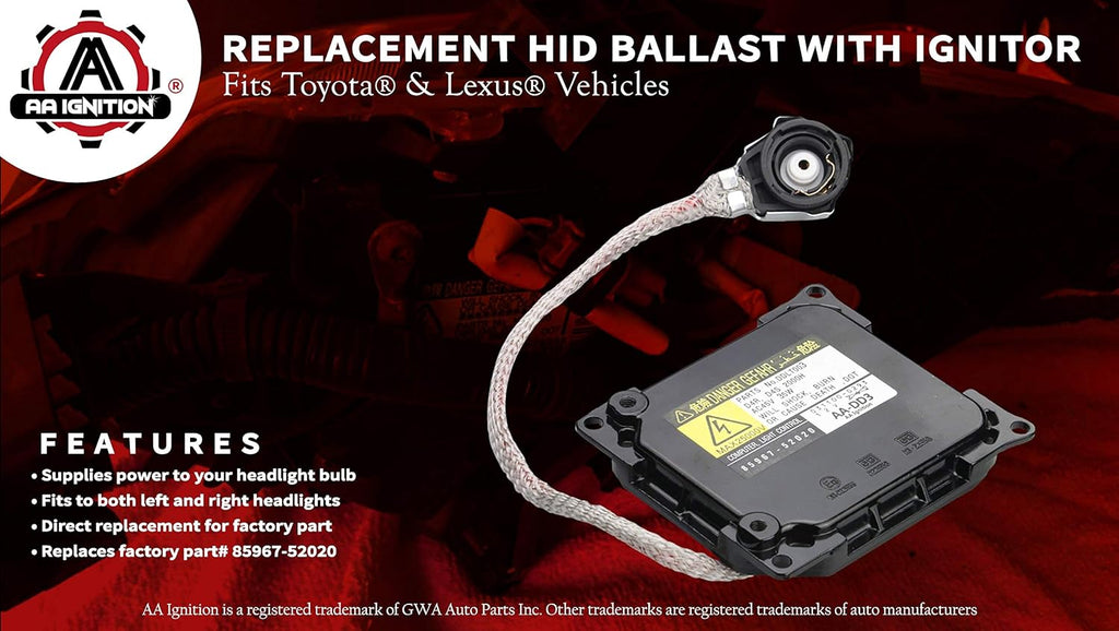 Xenon Headlight Control Unit Pack of 2 G85407