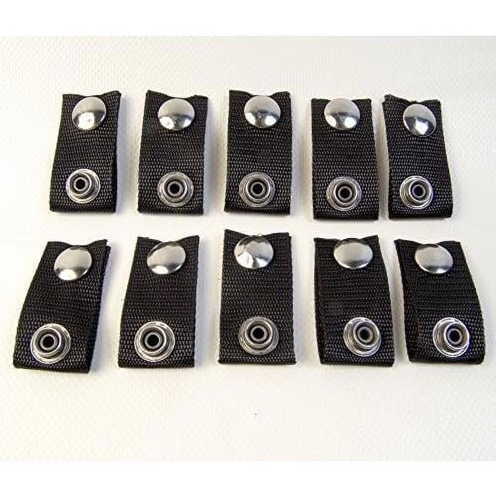 Black Extend A Snap Boat Cover Snaps, 1.5 Inch, 10 Piece Set B772