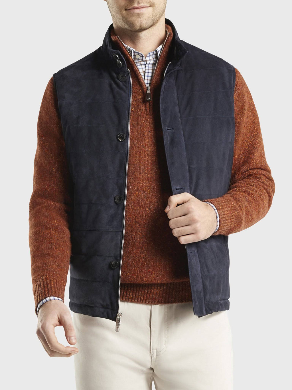 Blue Suede Vest G2810
