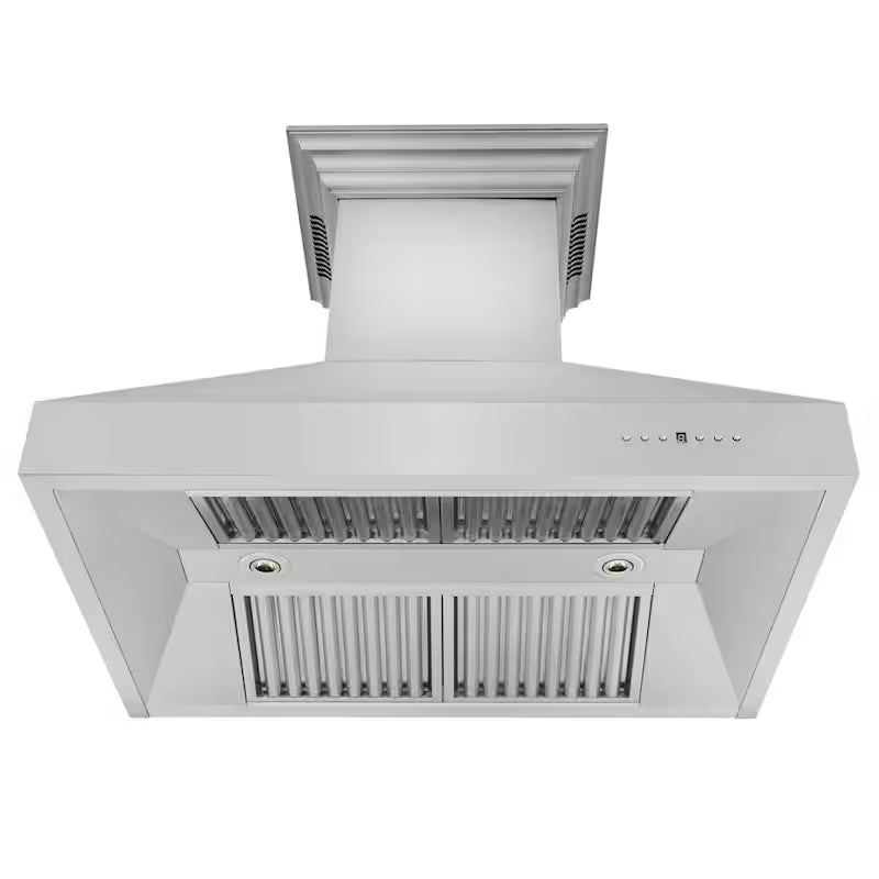 30 in. 400 CFM Ducted Wall Mount Range Hood in Stainless Steel L176896