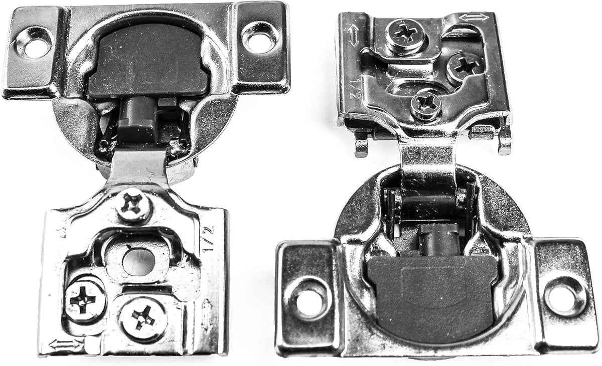 30 Pieces 1/2 inch Overlay Soft Closing Concealed Kitchen Cabinet Door Hinges with Screws K811220