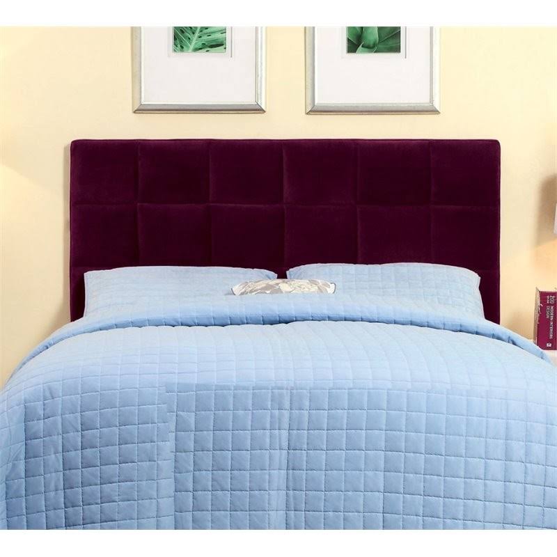 Purple Fabric Full Queen Headboard O94504