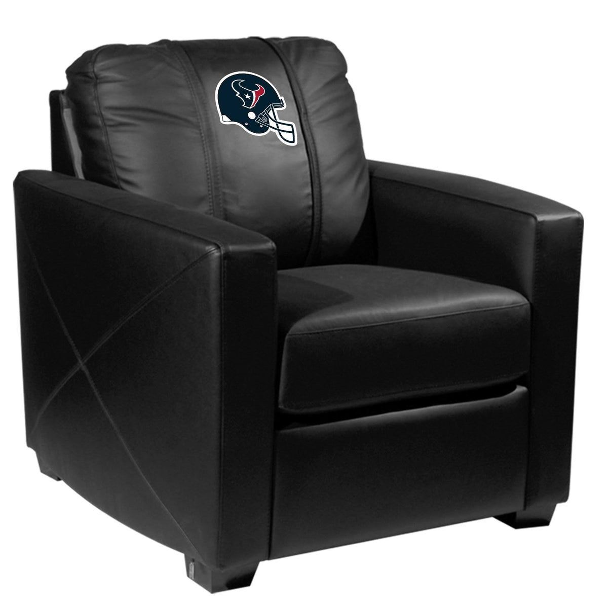 Silver Club Chair with Helmet Logo D377