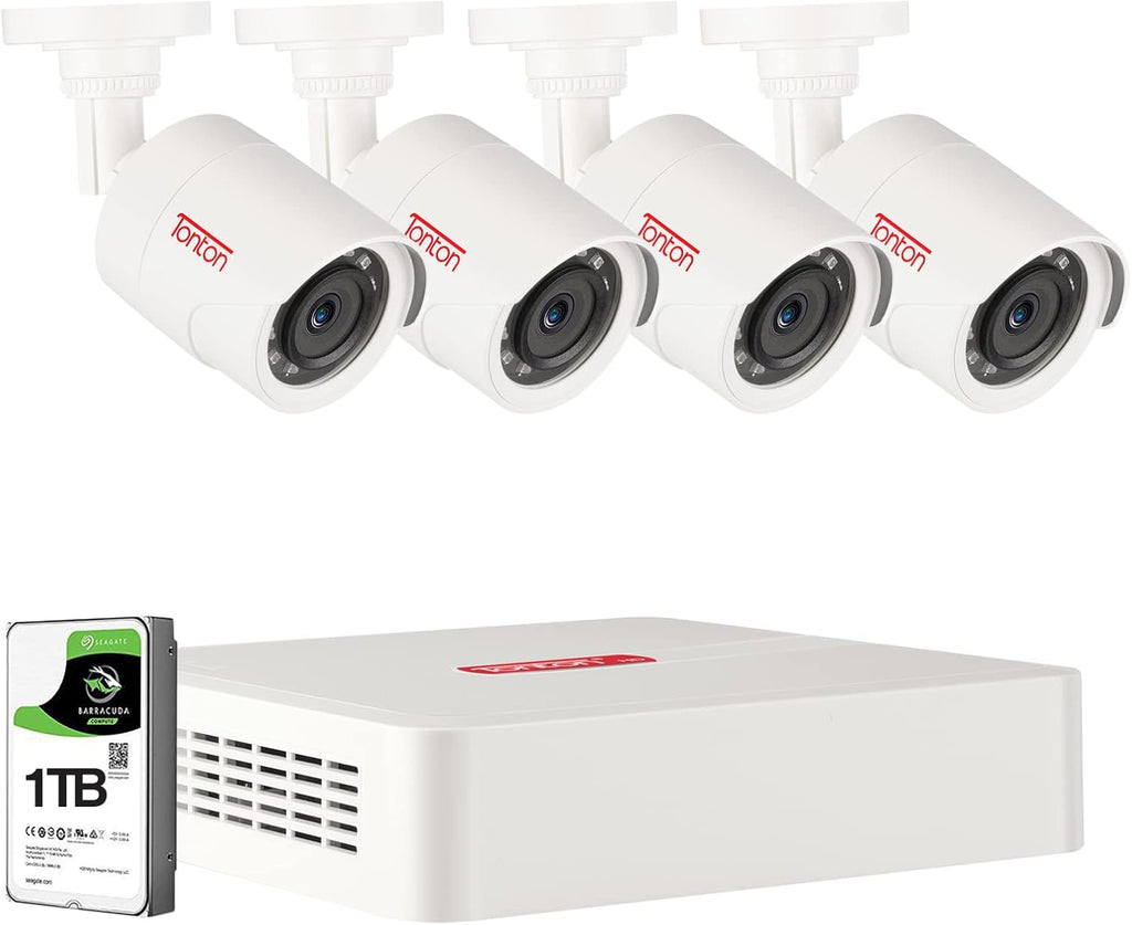 8CH H.265+ Hybrid DVR Security Camera System with 2TB HDD and 8PCS 2.0MP Weatherproof CCTV Bullet Cameras X144881