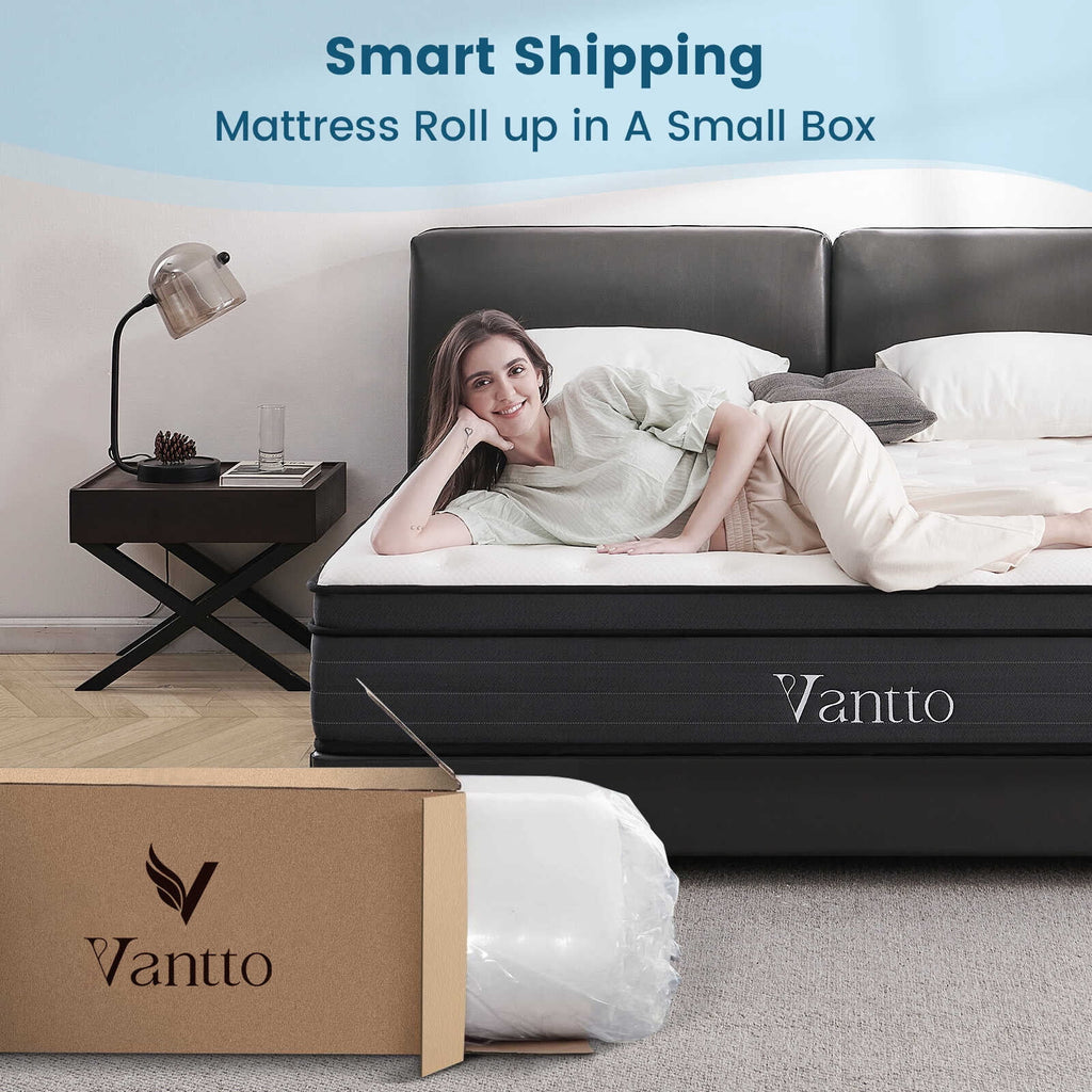 Queen 12 Inch Hybrid Memory Foam Mattress I266