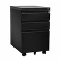 White 3-Drawer Mobile Vertical Filing Cabinet V65898